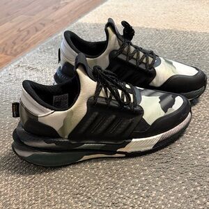 adidas Women’s Camo Black and Green Athletic Sneakers